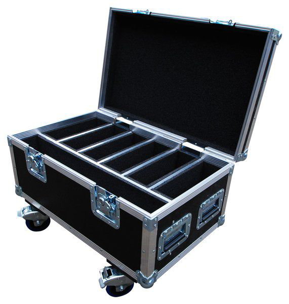 American DJ Mega Par Profile Slim LED  6 Way Par Can Flight Case